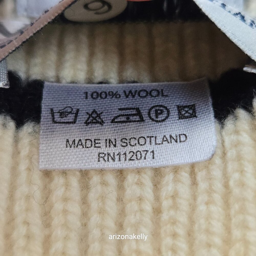 NWOT Mackie Wool Scarf Ribbed Striped Scotland - Picture 5 of 9